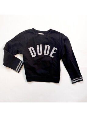 Peek Boys "Dude" Sweatshirt, Size 4/5